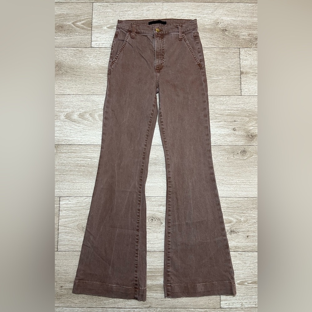 Joe's Jeans The Molly High Rise Flare Stretch Jeans Walnut Size 25 (25x32)